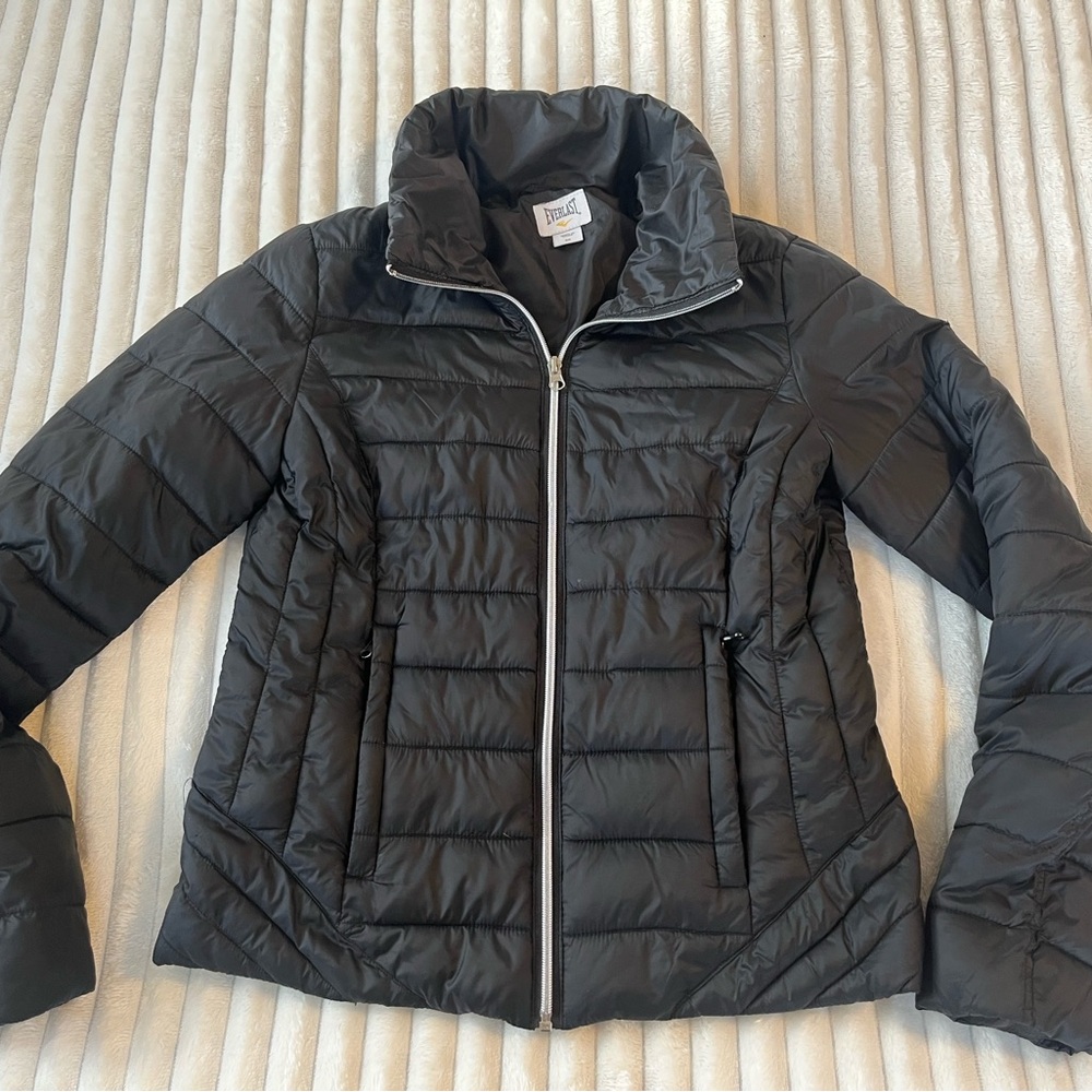 Everlast Black Puffer Winter Coat Womens Small